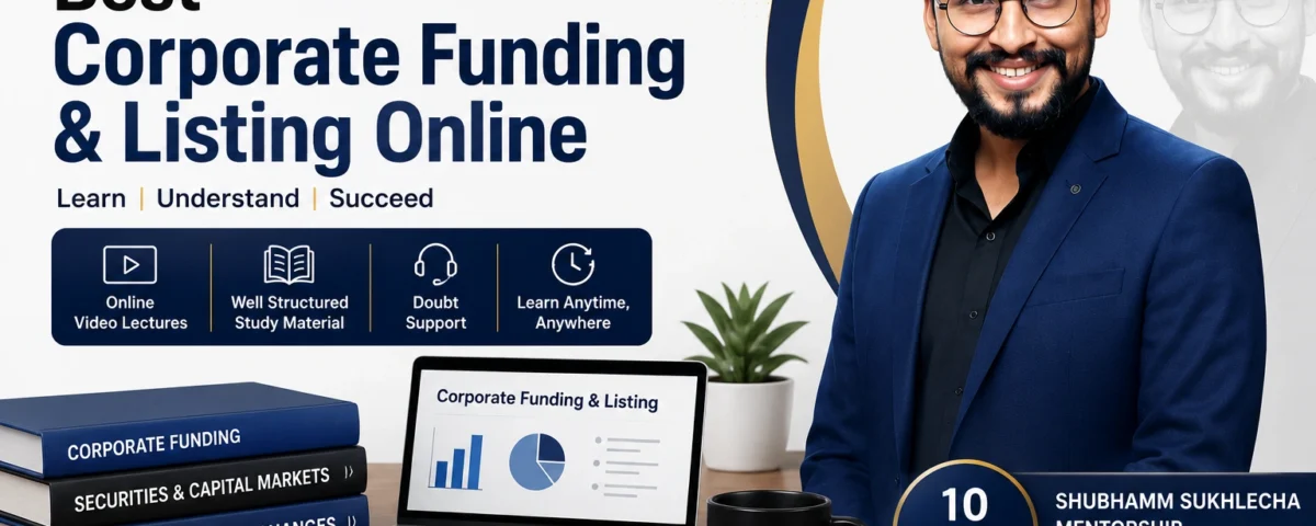 Best Corporate Funding & Listing Online for CS Professional Preparation